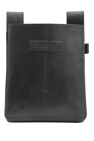 PAVELINNI ACCESSORY PAYEMENT TERMINAL HOLDER- I-PAD - MINI TABLETTE MAXIMUM EPAISSEUR 3CM -  CUIR BUFFLE NOIR GLADIATOR  - 14.5X17X3CM  - DC07132ABL  