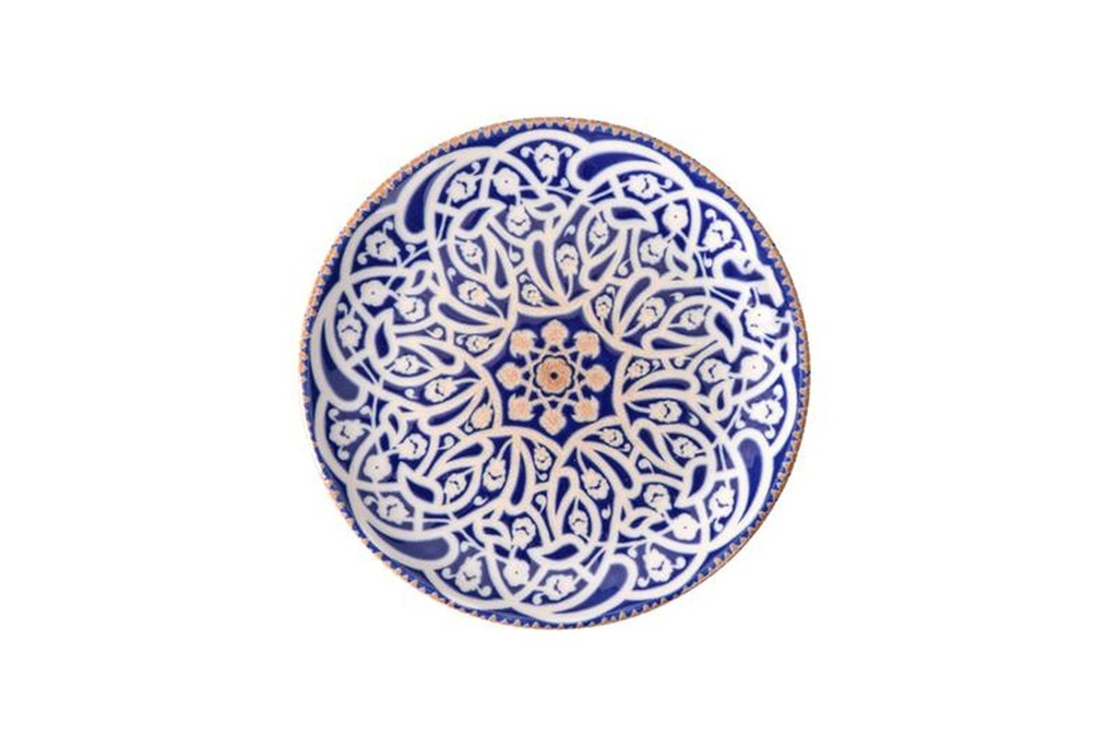 PIOLI ORIENTAL ASSIETTE CREUSE 26CM BLEU/BLANC PORCELAINE - OR17ML26