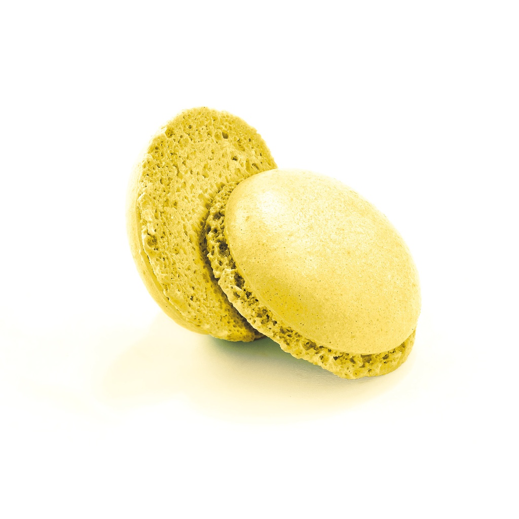 CHEF GOURMET MACARONS COQUE JAUNE CITRON Ø3,5CM 180 PCES