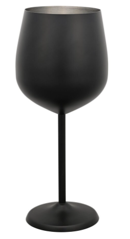 ROOFTOP COCKTAIL GLASS 55CL BLACK/STAINLESS STEEL - 17327