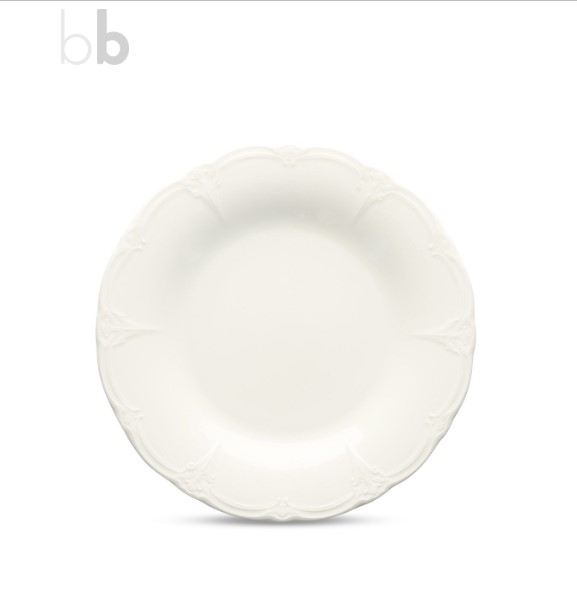 BONBISTRO RETRO PLATE 27CM IVORY PORCELAIN - 741082