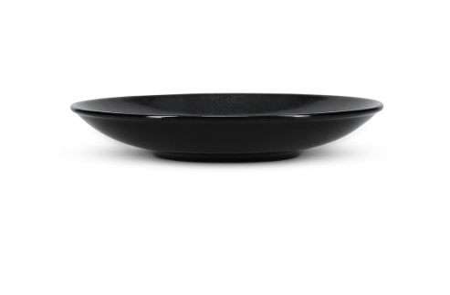 BONBISTRO OVIO ZWART DINERBORD 25,5XH4,5CM PORSELEIN - 740326 