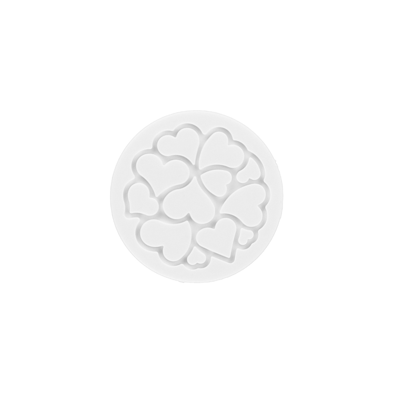 MOULE SILIKOMART MINI DECOR COEUR 60DIAM HT 2 MM SET DE 6 