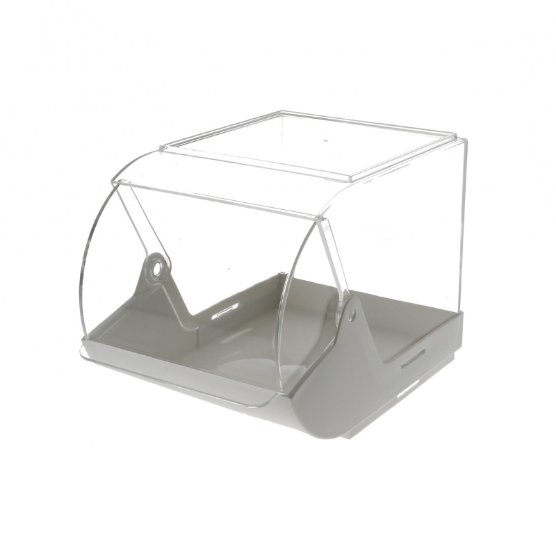 BOITE PLASTIQUE A BONBONS SUPERPOSABLE BLANCHE 23 X 14,5 CM HT 15CM