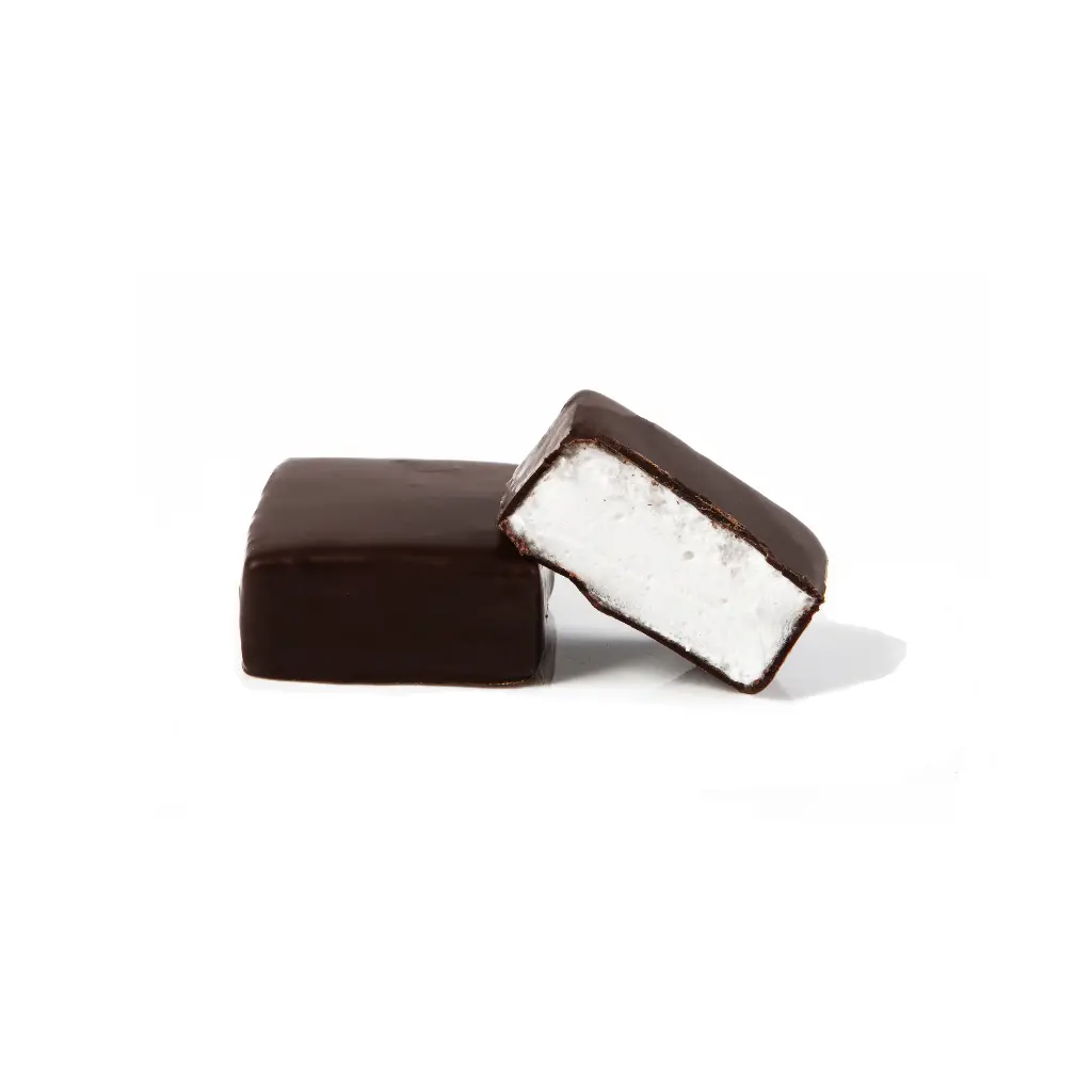 VANILLA MARSHMALLOW DARK CHOCOLATE MALLOWS 4 X 4 CM 8 PCS - 180GR