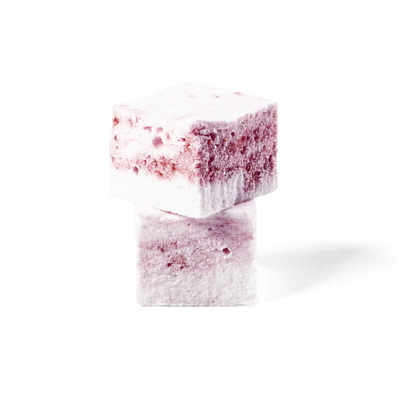 MALLOWS MARSHMALLOW CERISE 3 X 3 CM 18 PCS - 215GR