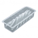 BUB52A MOULE A BUCHE COURTE TORSADEE EN PVC 25X7X6CM 6PCES 