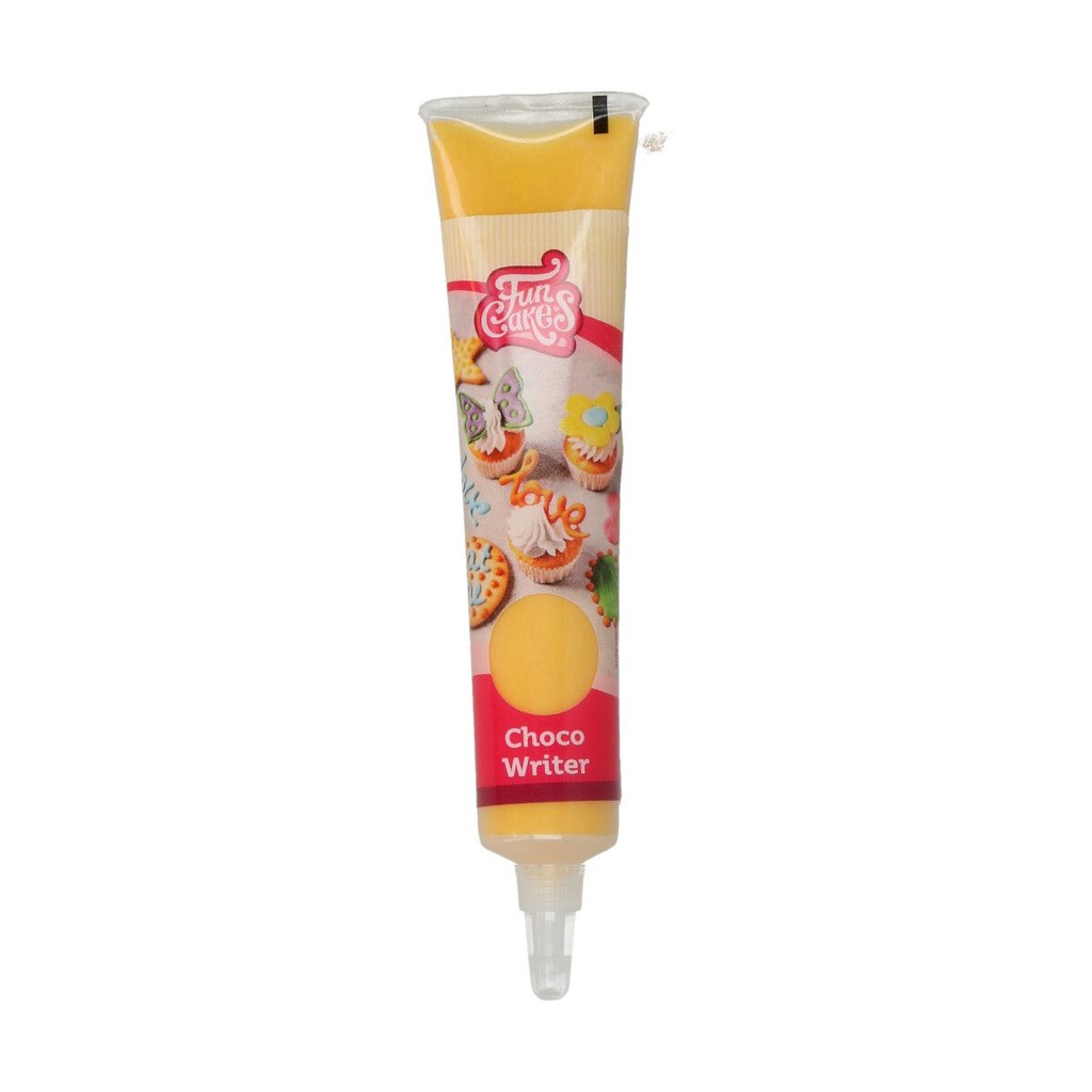 FUNCAKES STYLO ECRITURE CHOCO JAUNE 25GR