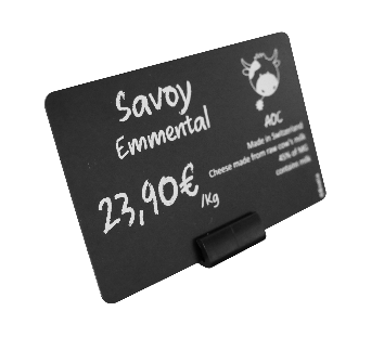 CARTES PVC NOIRES MATES rPETG - 85,6 X 54 MM 0,76MM --100 PCES