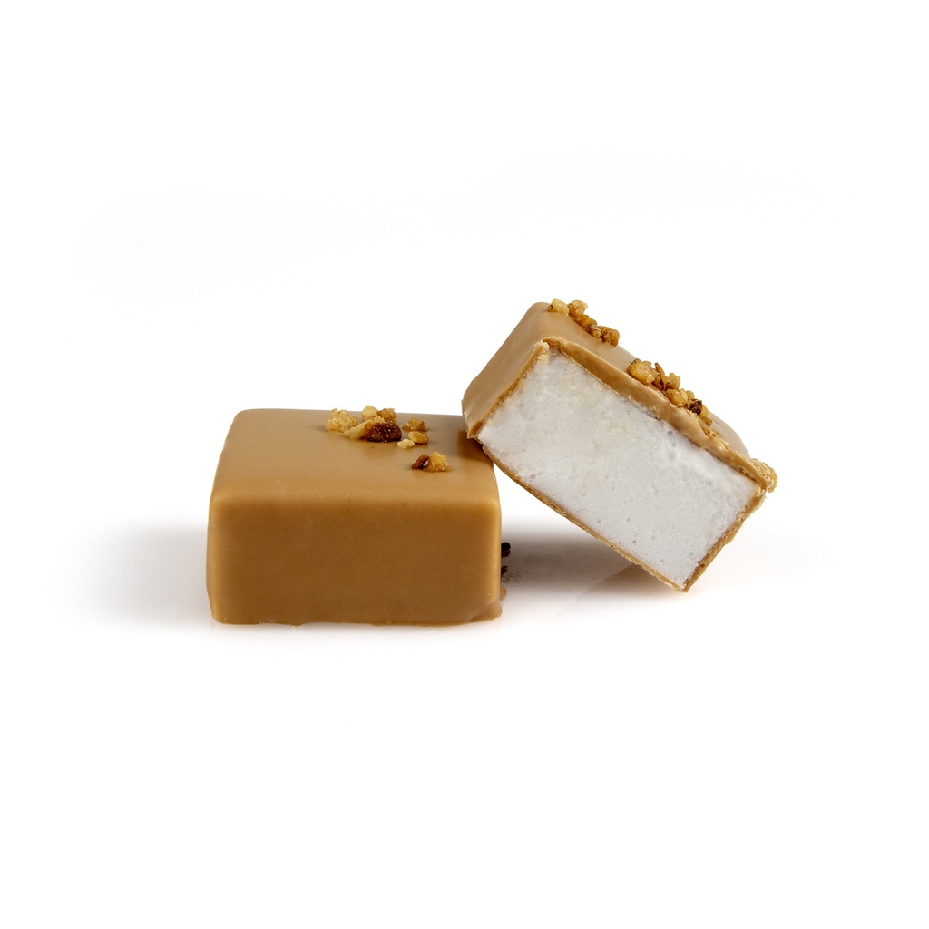 MALLOWS MARSHMALLOW VANILLE CHOCOLAT CARAMEL 4 X 4 CM 8 PCS - 180GR