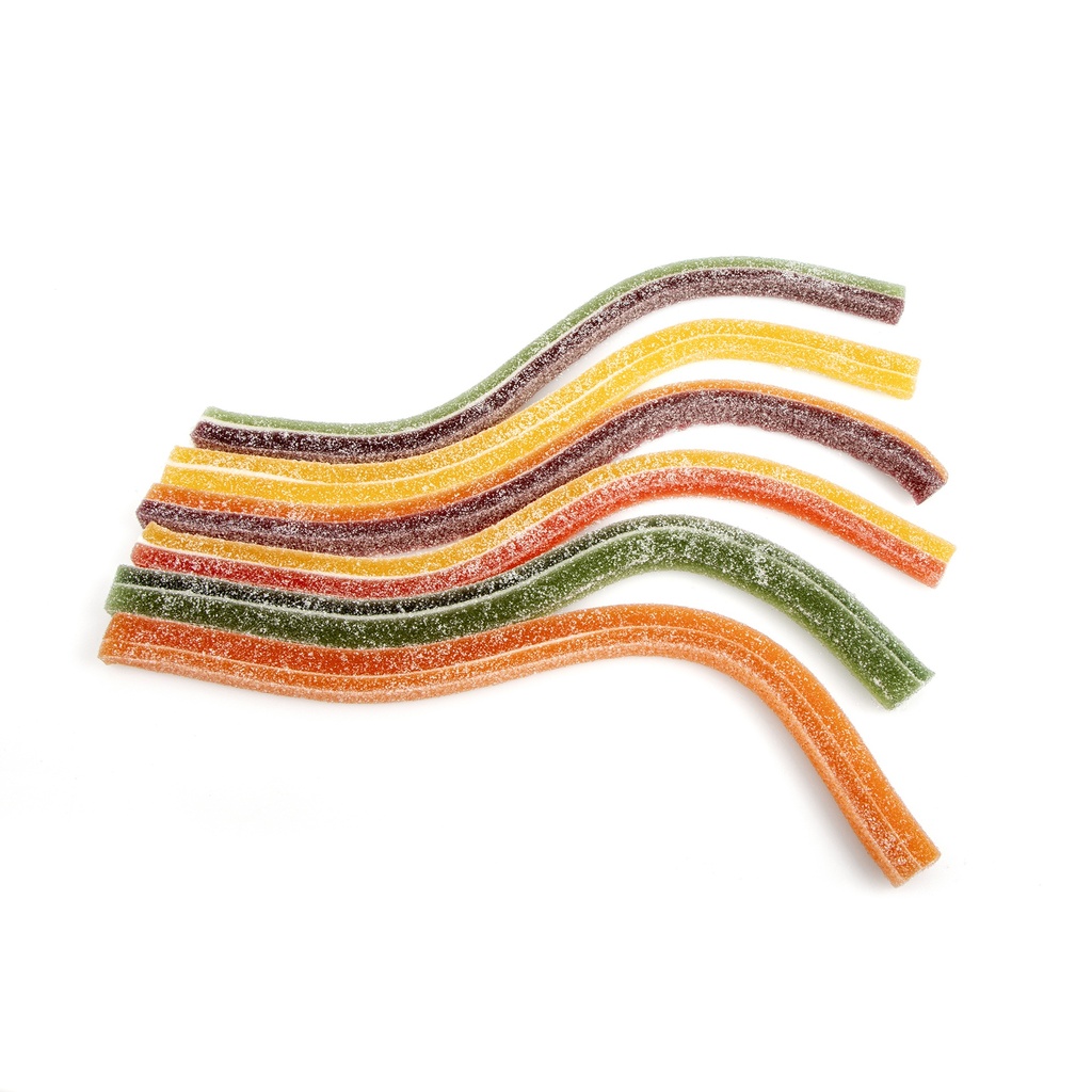 MALLOWS BANDES EN JELLY TRICOLORE 29 CM 200GR