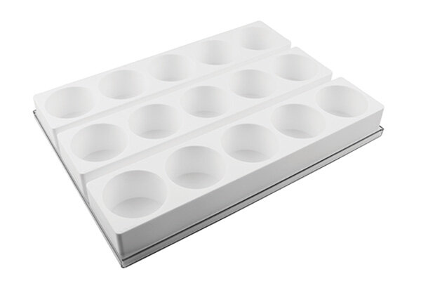 MOULE SILIKOMART MULTIFLEX ROND DIAM 70MM  HT 45MM 170ML SET DE 3