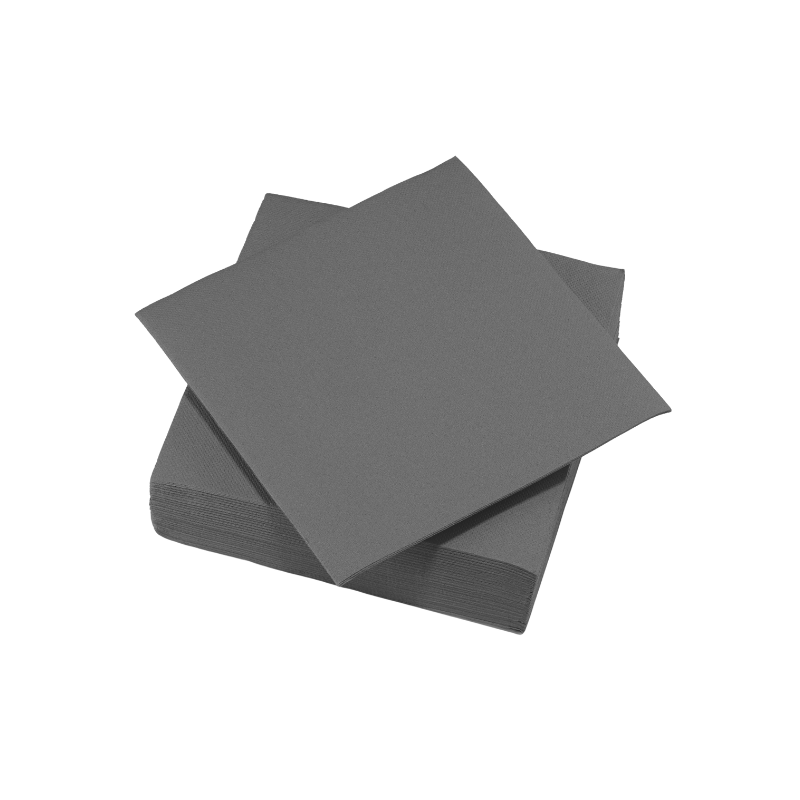 TASSINON SERVIETTES ANTHRACITE 38x38 CM 30PCS
