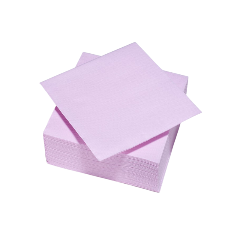 TASSINON SERVIETTES VIEUX ROSE 38x38 CM 30PCS