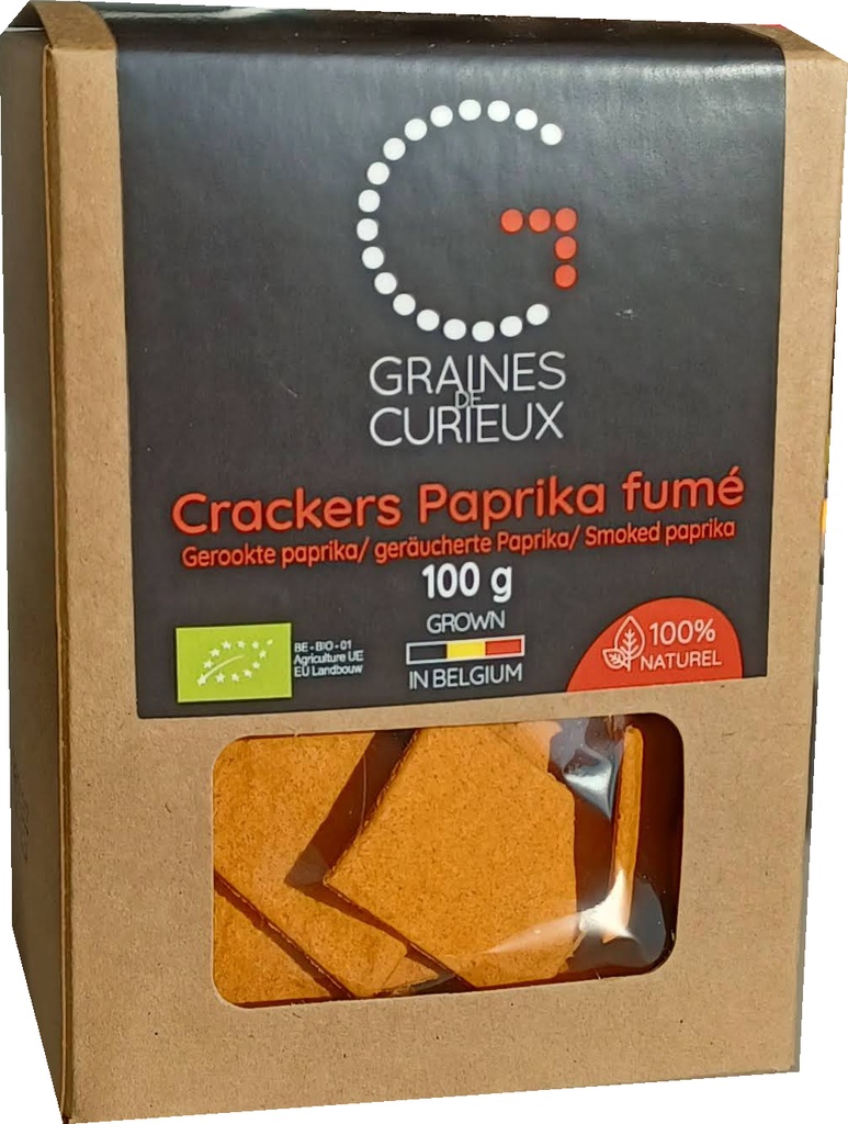 ORGANIC SMOKED PAPRIKA CRACKERS 100GR