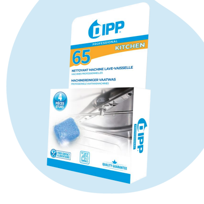 DIPP 65 TABLETTES NETTOYANT LAVE VAISSELLE 4 PIECES