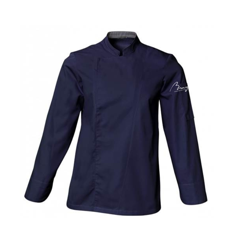SNV VESTE COOKIE BLEU MARINE TAILLE 6 "3XL" COTON LOGO BRUYERRE    