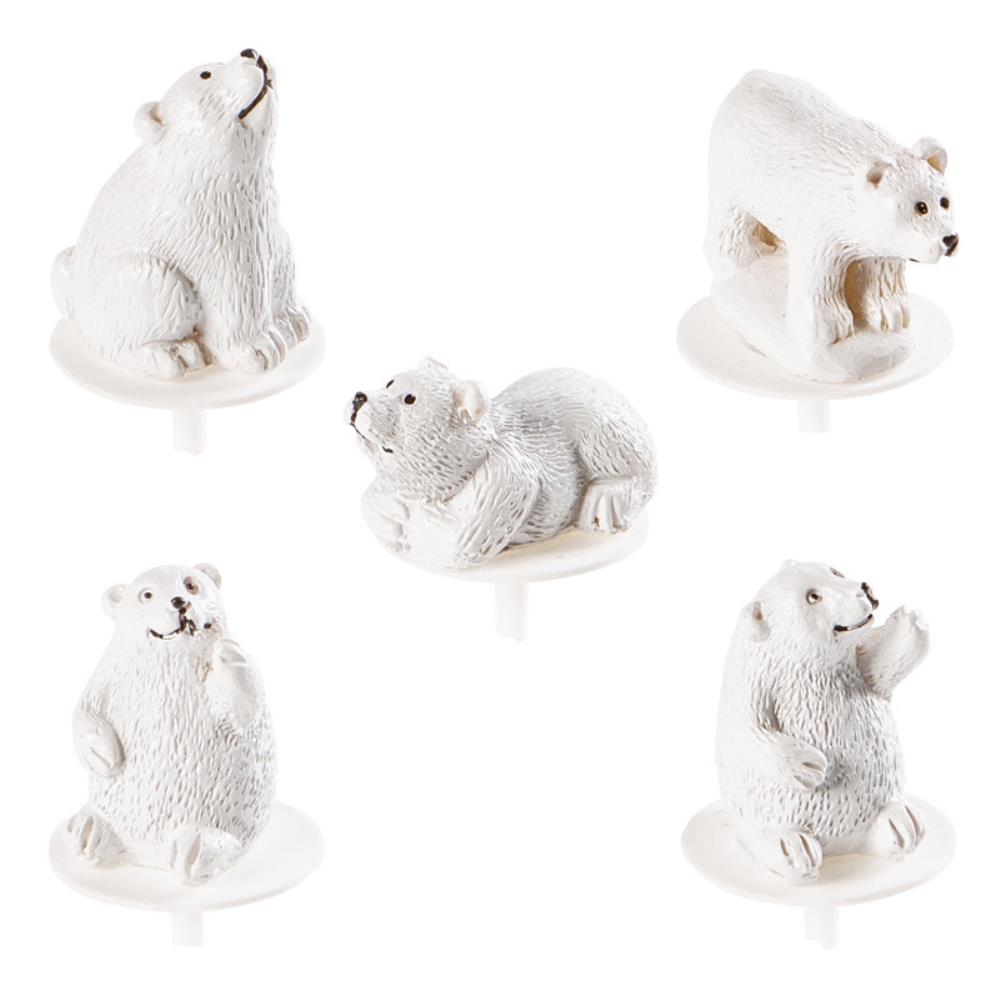 *FF*1015393 ASS OURS BLANC SUR PIC 64 PCES***S/CD**