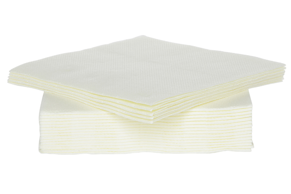 C&T PROF COCKTAILSERVETTEN CRÈME WIT 25X25CM 40 STUKS