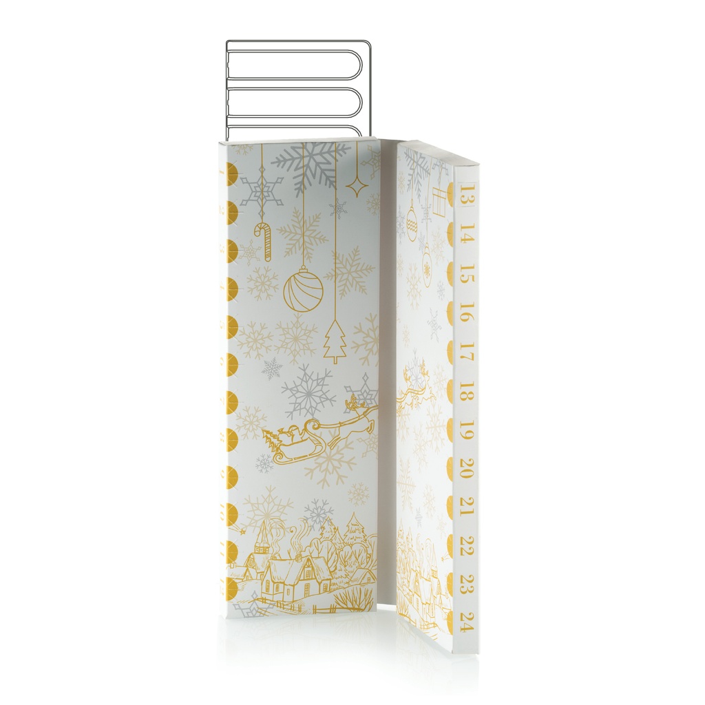 SILIKOMART MOLD 20 GIFT BOXES CHRISTMAS COUNTDOWN - 20 BOXES "CHRISTMAS COUNTDOWN" + 40 THERMOFORMED SUPPORTS