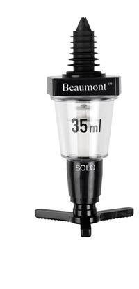 "ECO BLACK" MUURBEVESTIGING ALCOHOLDOSER 5.0CL ZONDER STEUN