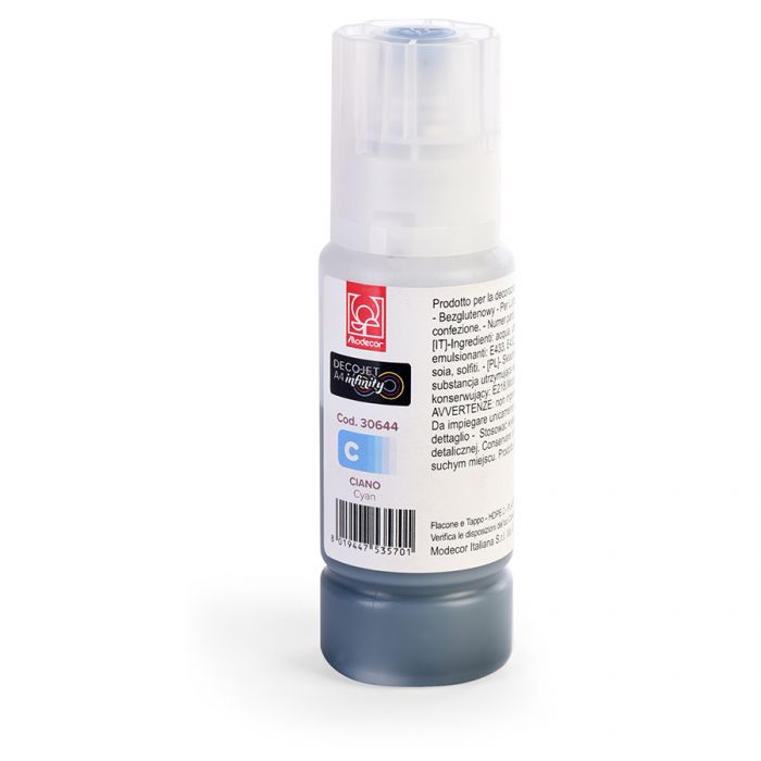 ENCRE BLEU/CYAN 70ML POUR IMPRIMANTE ALIMENTAIRE