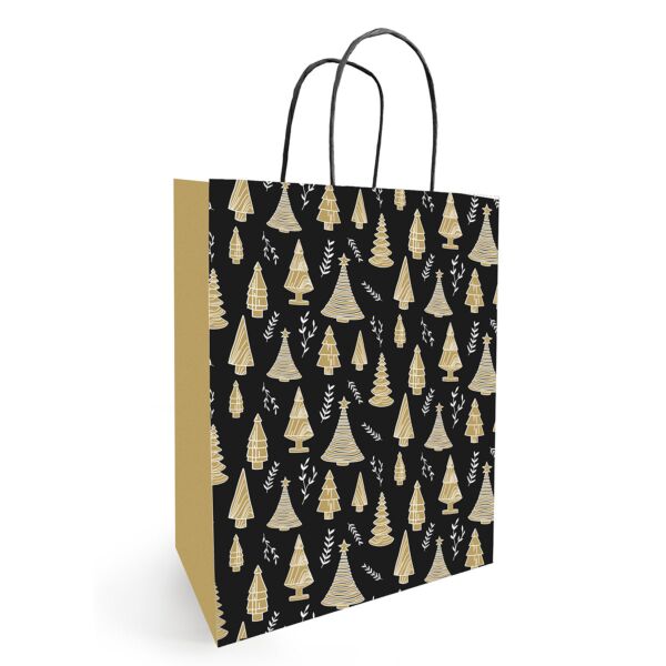 SAC KRAFT WOODY 340 + 140 x 395MM OR COLIS DE 50PCS