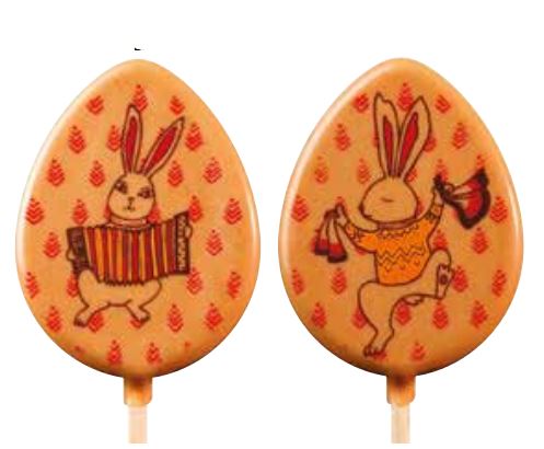 061389 PCB BLISTERS SUCETTES LAPINS MUSICIENS PR 45EMPR. ET BÂTONS 3DESIGNS 9PCES ***S/CD***