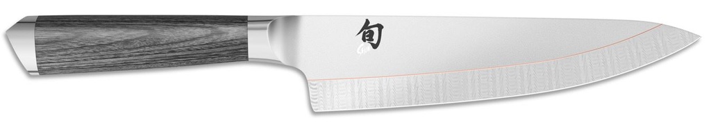 KAI COUTEAU SHUN KAGEROU CHEF 20CM DAMASSE - MANCHE PAKKA - DCC-0706 