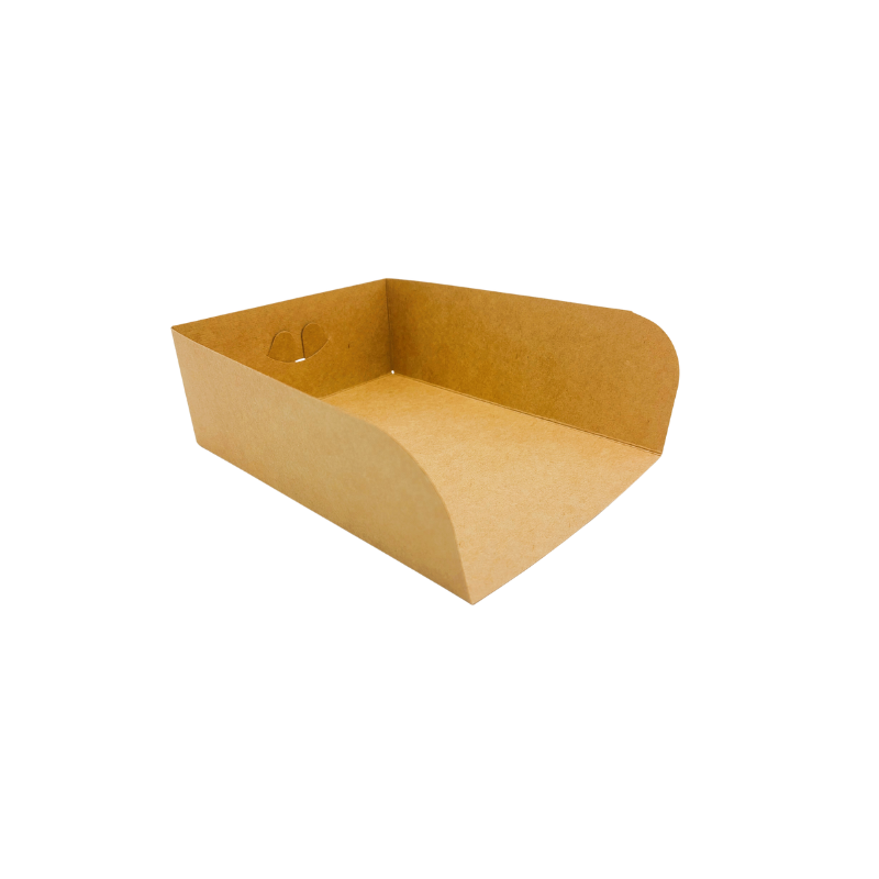 SUPPORT EN CARTON MARRON A GAUFRES 18x13 CM HT 6CM CARTON OF 500PCS