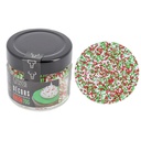 MINI SUIKER KERSTSTROOISEL GROEN/WIT/ROOD 70G