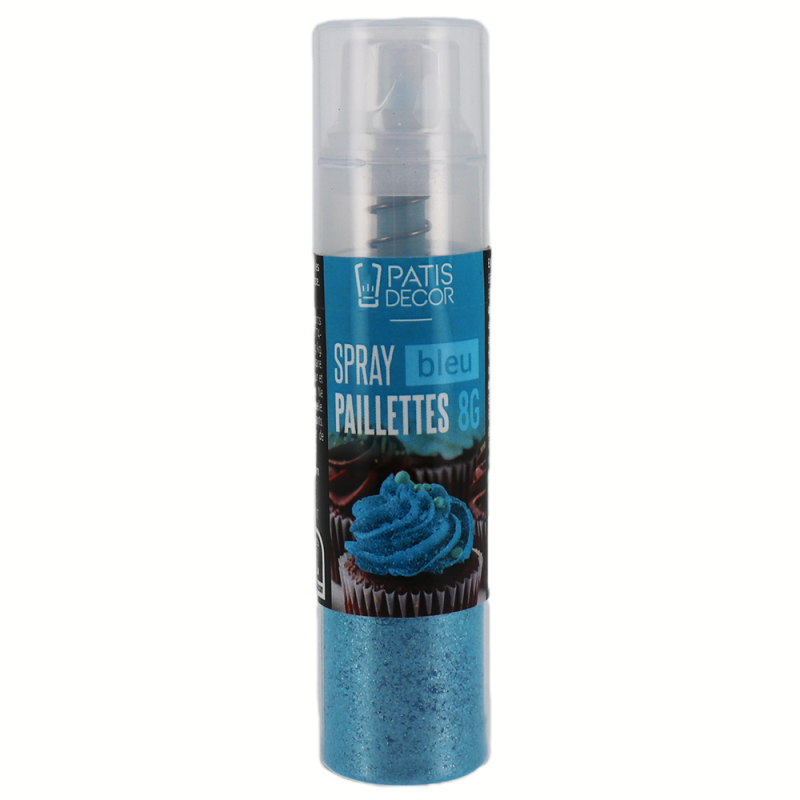 SPRAY DE PAILLETTES BLEU 8GRS