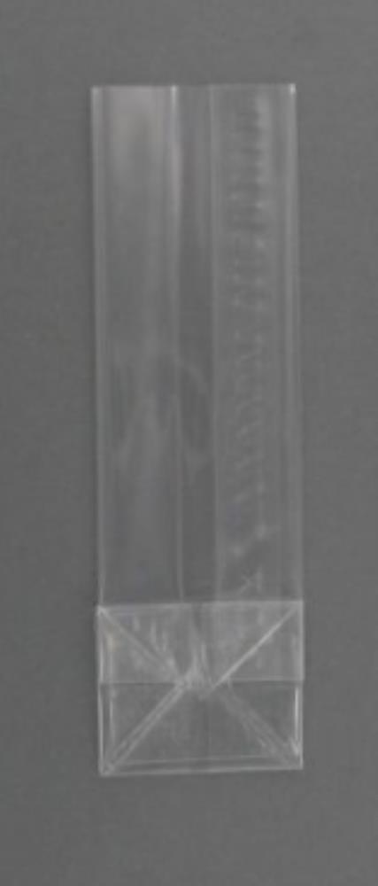 NEUTRAL CELLO BAG 80 X 50 X 250MM TRANSPARENT BOTTOM 100PCS
