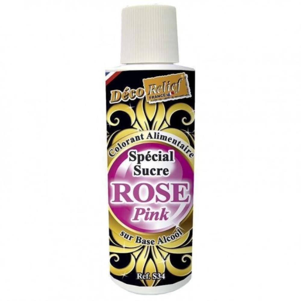 VLOEIBAAR EETBAAR KLEURSTOF SUIKER SPECIAAL ROZE125ML=FLES