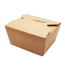 RESEALABLE KRAFT TRAY 900ML 16 x 10CM H6.5CM 25PCS