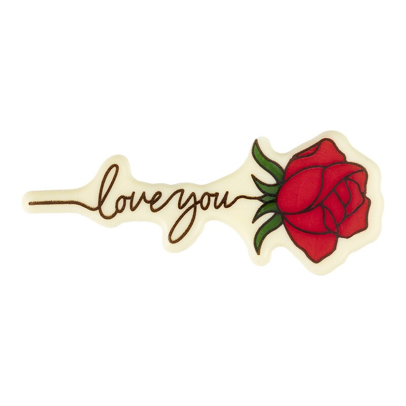 2069978 ROSE ROUGE LOVE YOU 4,6 x 11,4CM 40PCS