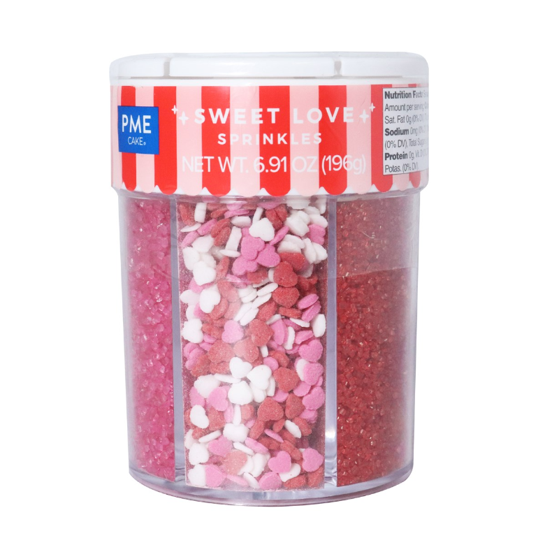 MIXED SUGAR DECORATIONS LOVE THEME 6-IN-1 196G