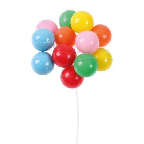 1059609 BALLON EN PLASTIQUE MULTICOLORS 7CM 72 PCES***S/CDE***