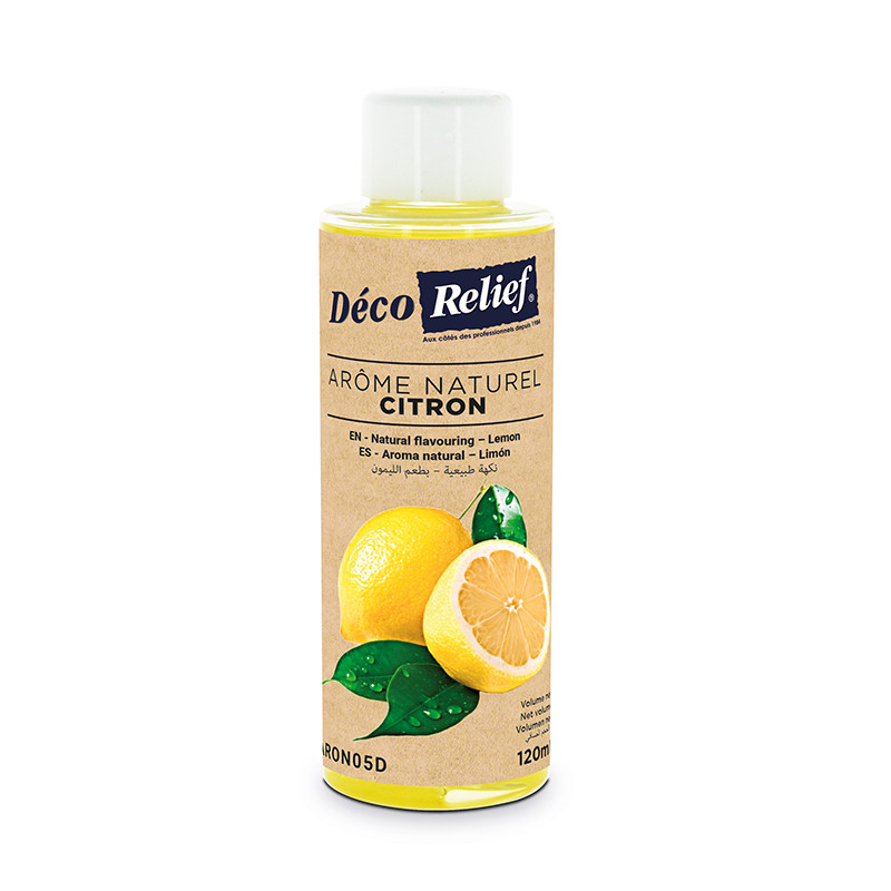 DECORELIEF NATURAL FLAVOURING 120ML LEMON