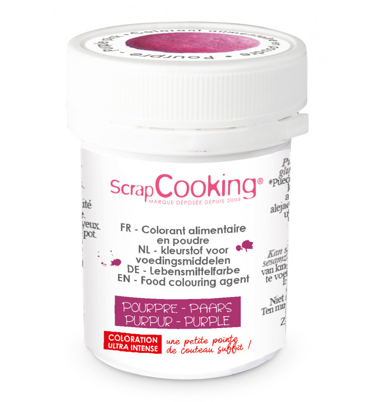 SCRAPCOOKING COLORANT ALIMENTAIRE HYDRO POURPRE 5GR