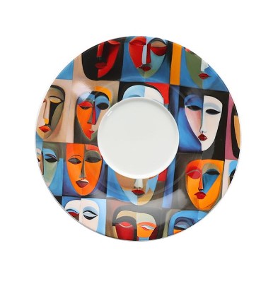 BONBISTRO ABSTRACT BARISTA COASTER 15.5CM FOR 16 & 20.5CL CUPS