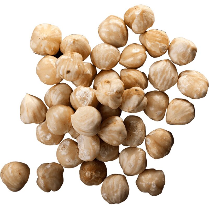 WHOLE ROASTED WHITE HAZELNUTS 11/13MM 10 KG