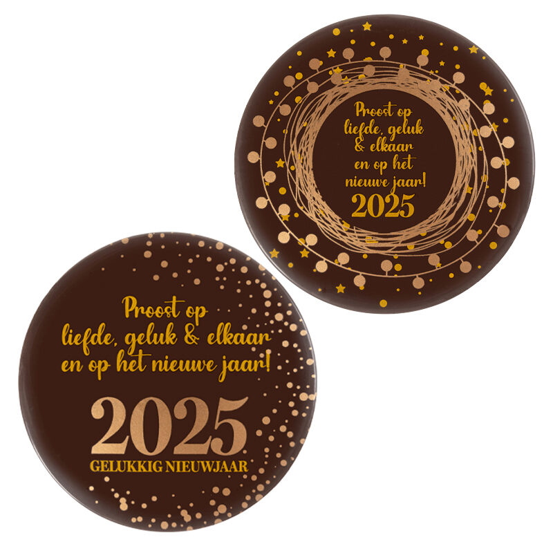 2014857 /14836 LETTRE DE NOUVEL AN NL  Ø 12 CM 2026 10 PCES