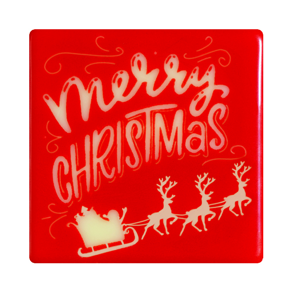 088045 PCB SQUARE PAG CHRISTMAS 4CM 96PCS ***S/CDE***