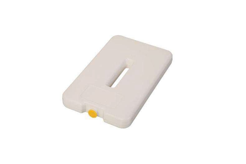 PLAQUE EUTECTIQUE BLANCHE GN1/4 26.5X16.2CM -21°C BOUCHON JAUNE