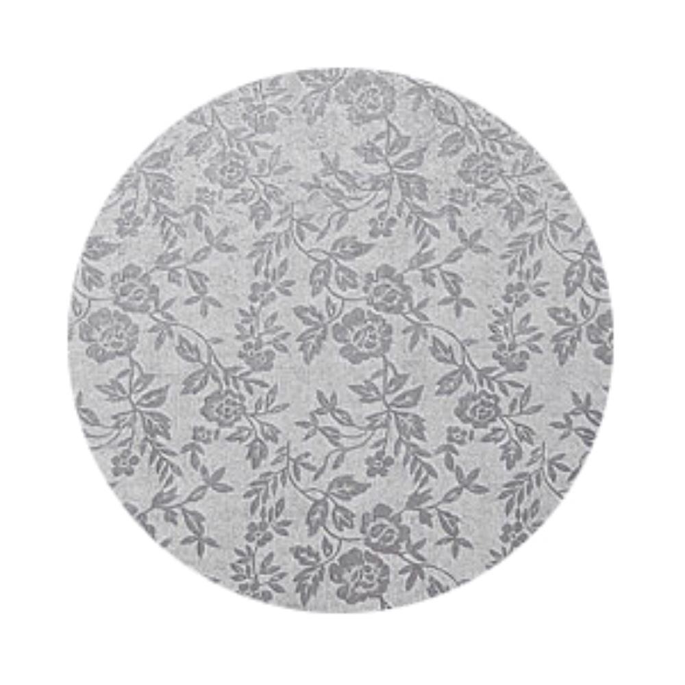 1030348 ROUND TRAY Ø 35CM SILVER