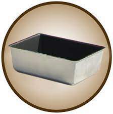 24X14 CM HT6CM ALUMINIZED STAMPED BREAD PLATE