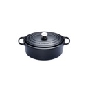 LE CREUSET OVALE SUDDERPOT 31CM ZWART 6,3L 6PSIGNATURE