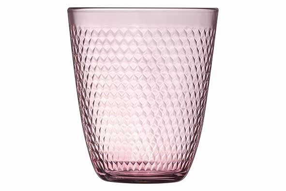 ARCOROC "MAUVE" TASSEL GLASS CUP 31CL MASS TINTED