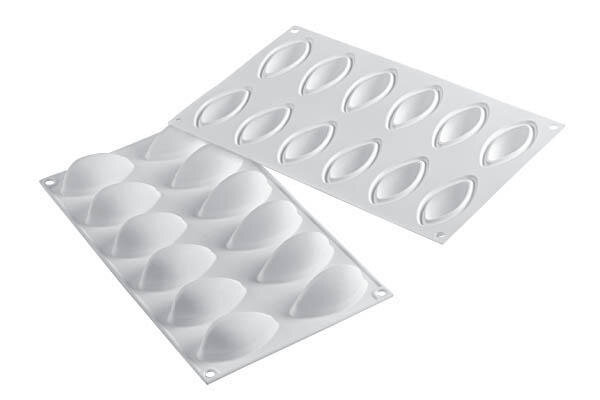 SILIKOMART WIT GN1/3 QUENELLE VORM 24